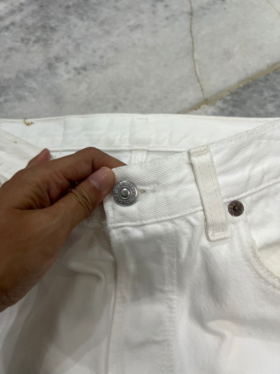 Levi's Vintage 1990’s Levis 501 white colour Size US 32 / EU 48 - 6 Thumbnail