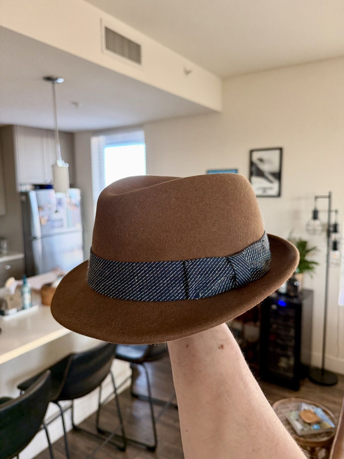 Rag & Bone Rag & Bone Brown Wool Felt Fedora Hat Made in USA (Size L) Size ONE SIZE - 1 Thumbnail