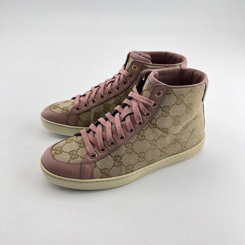 Gucci Gucci High Top Sneakers in New Sand Cipria - Size US 5 / EU 37 - 1 Thumbnail