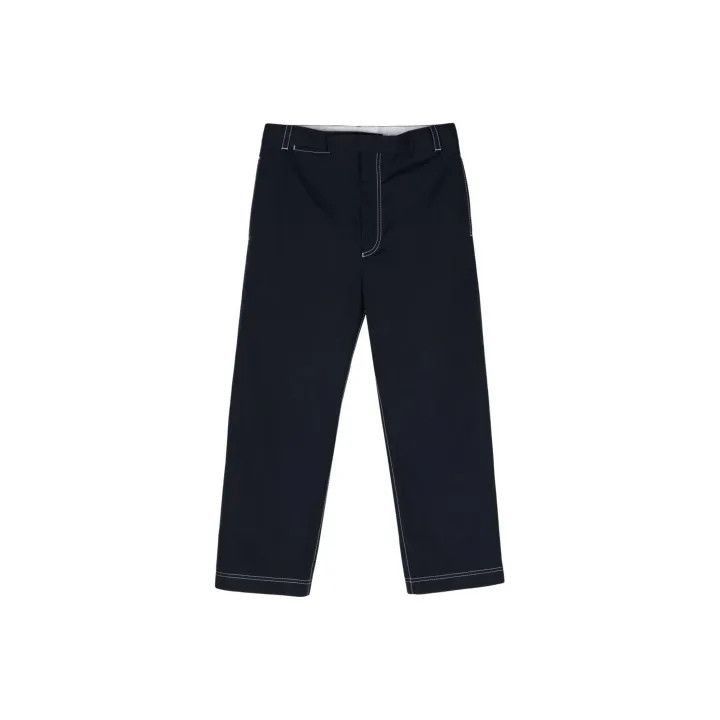 Thom Browne Thom Browne Navy Blue Straight-Cut Casual Pants -2507 Size US 26 / EU 42 - 7 Thumbnail
