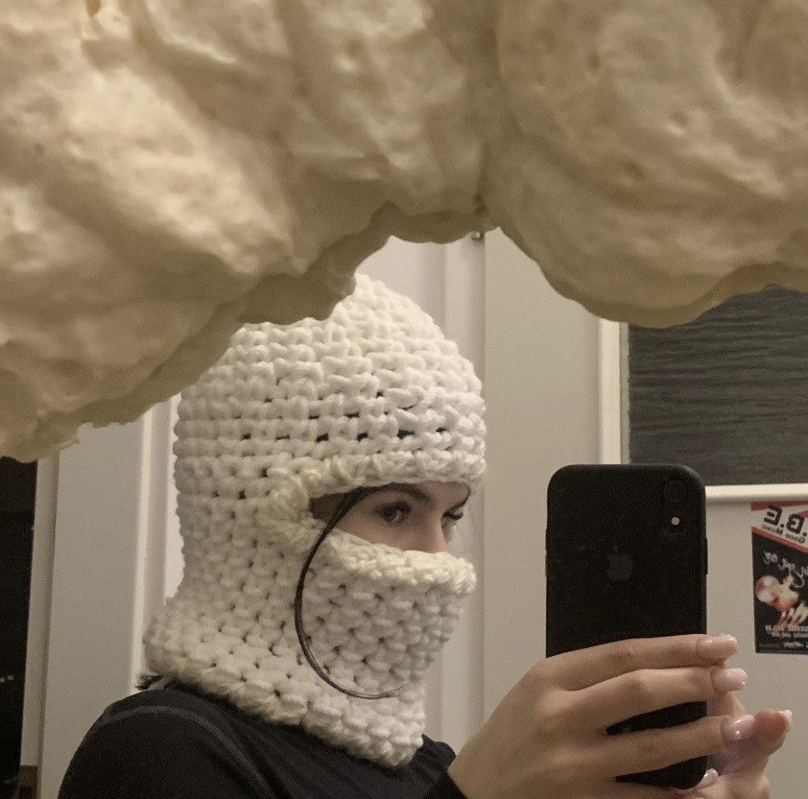Other Custom Cream Balaclava Size ONE SIZE - 2 Thumbnail