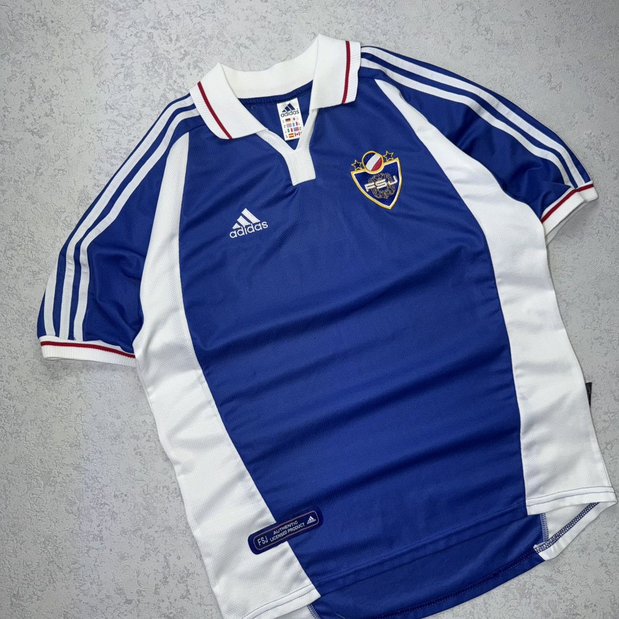 Adidas Adidas Yugoslavia 2000/01 Home Football Soccer Jersey Size M Size US M / EU 48-50 / 2 - 2 Thumbnail