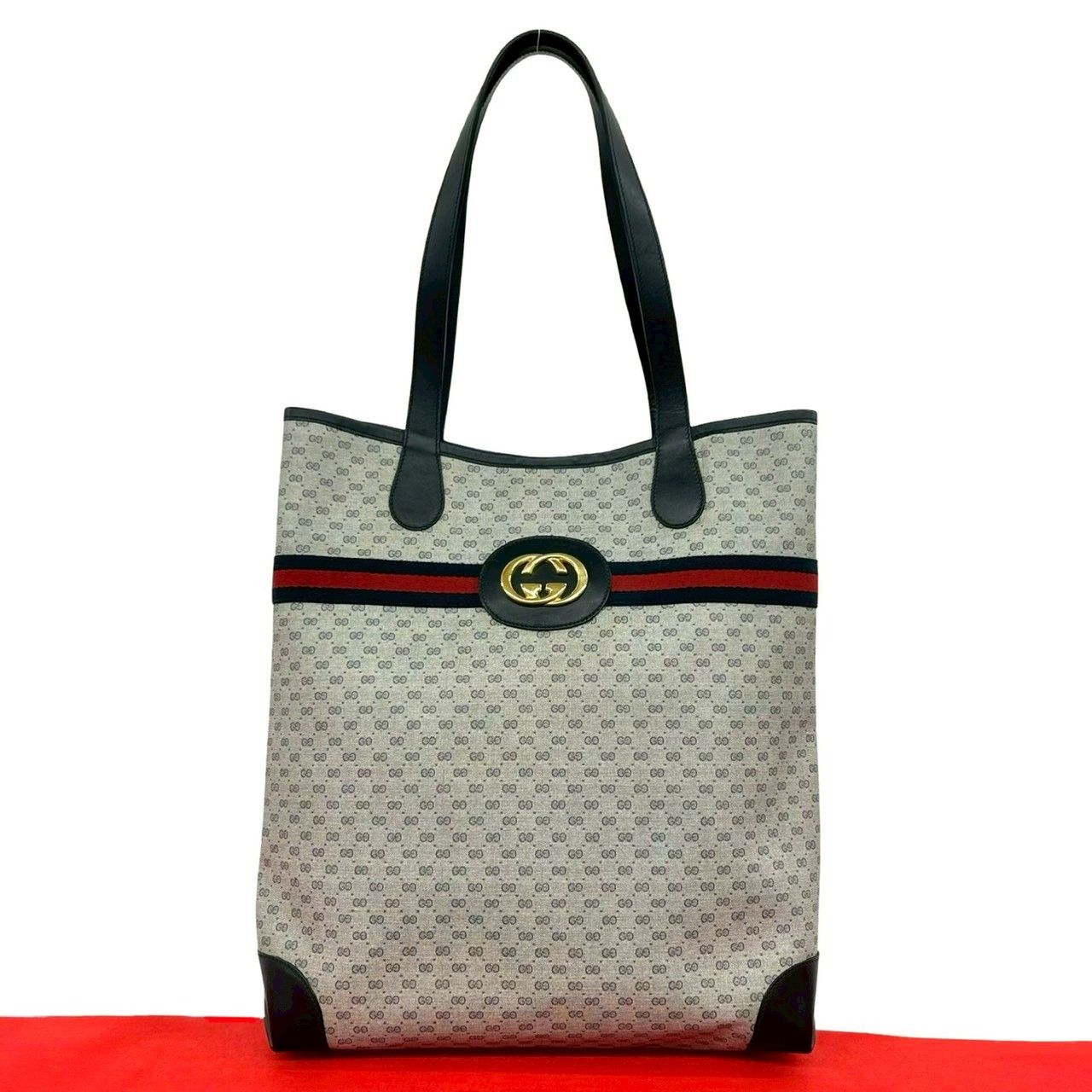 Gucci Gucci Gucci Micro GG Leather Tote Bag Plastic / Synthetic Tote Bag DUTY FREE for USA Size ONE SIZE - 1 Thumbnail