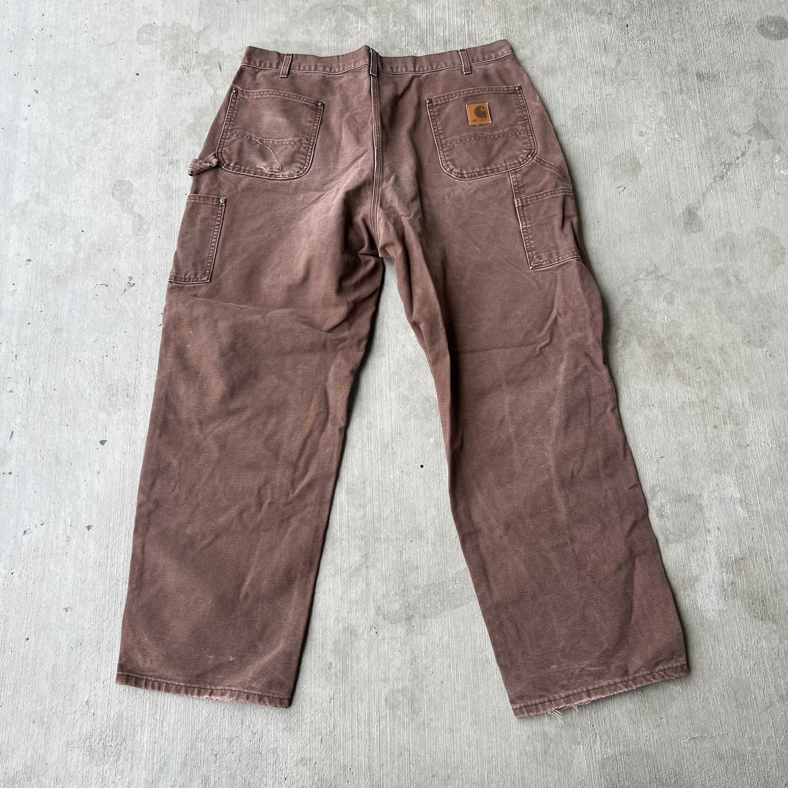 Carhartt × Vintage Vintage Y2K Carhartt B136 CHT brown double knee work pants Size US 39 - 3 Thumbnail