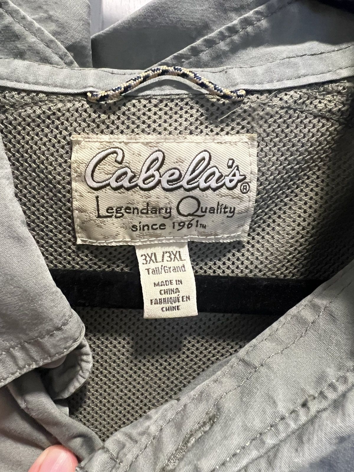Cabelas Cabela’s Fishing Shirt Gray 3XL Tall Size US XXL / EU 58 / 5 - 2 Thumbnail