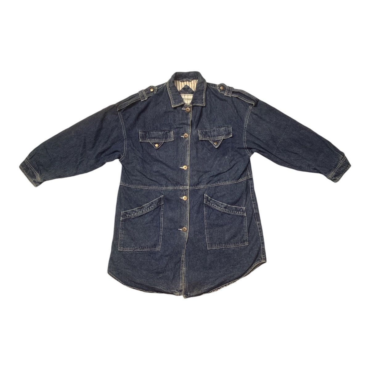Japanese Brand Rare Design Fleet Street Denim Jackets Size M / US 6-8 / IT 42-44 - 1 Thumbnail