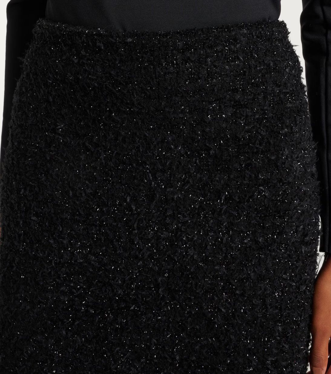 Balenciaga o1y0625 Midi Skirt in Black Size 26" / US 2 / IT 38 - 3 Thumbnail