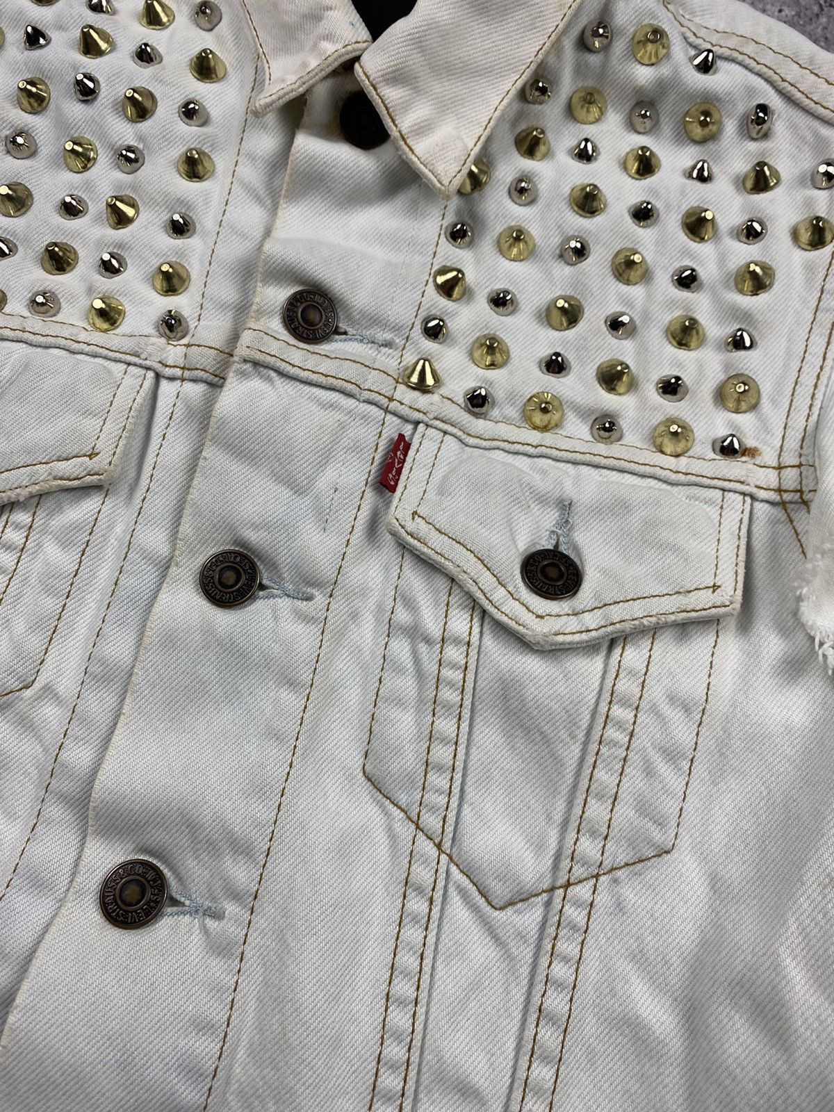 Japanese Brand × Levi's × Levi's Vintage Clothing VINTAGE LEVIS JAPANESSE PUNK OPIUM RICK OWENS STYLE VEST Size S / US 4 / IT 40 - 3 Thumbnail