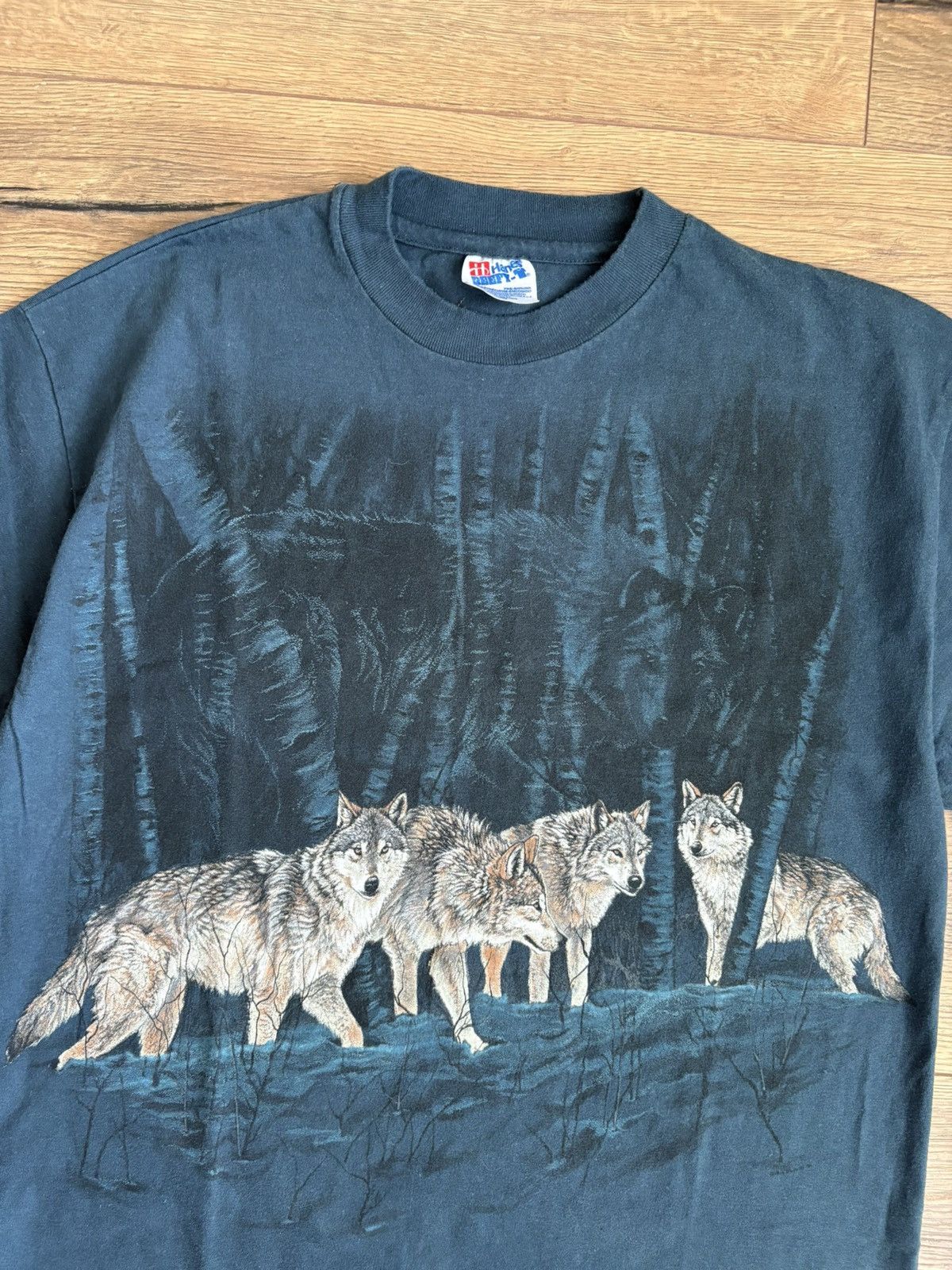 Vintage Vintage Wolf Graphic T-Shirt Hanes Beefy-T USA Made Size L Size US L / EU 52-54 / 3 - 2 Thumbnail