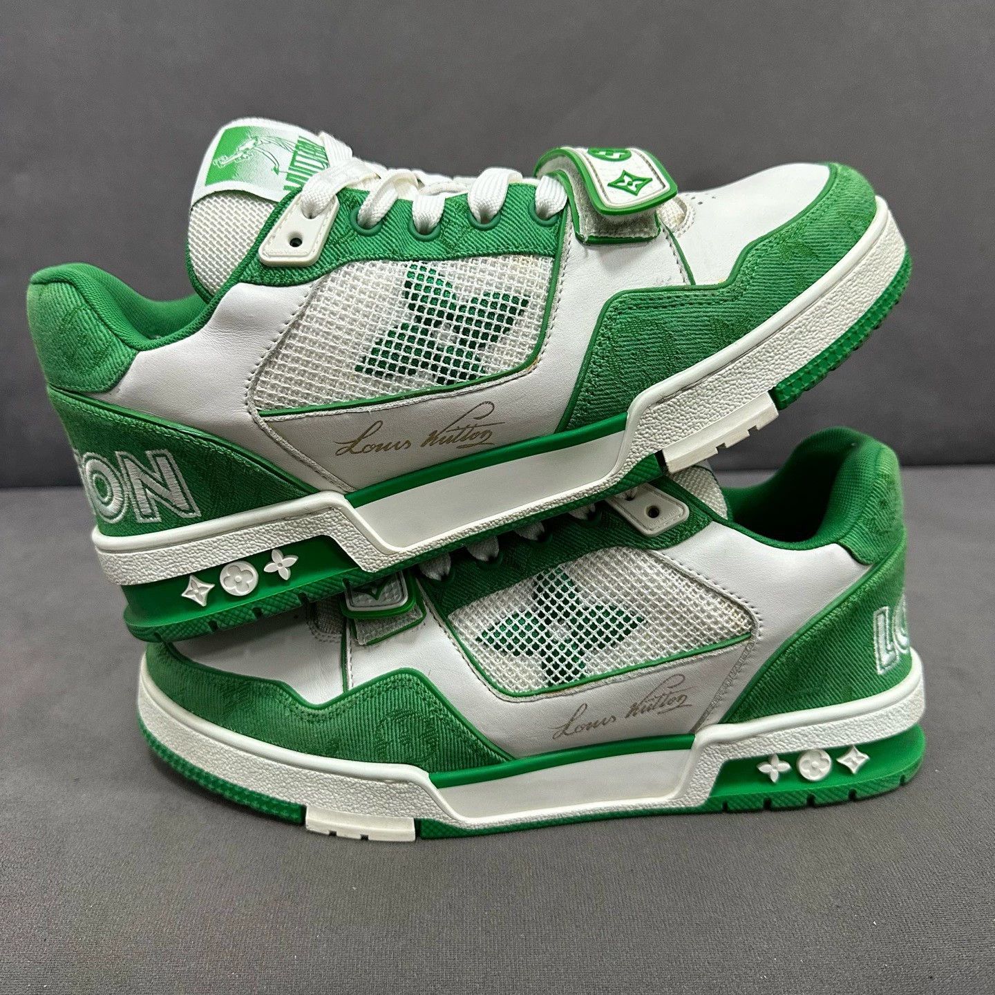 Louis Vuitton Size 40.5 / LV Trainer with straps,Casual shoes Size US 7.5 / EU 40-41 - 3 Thumbnail