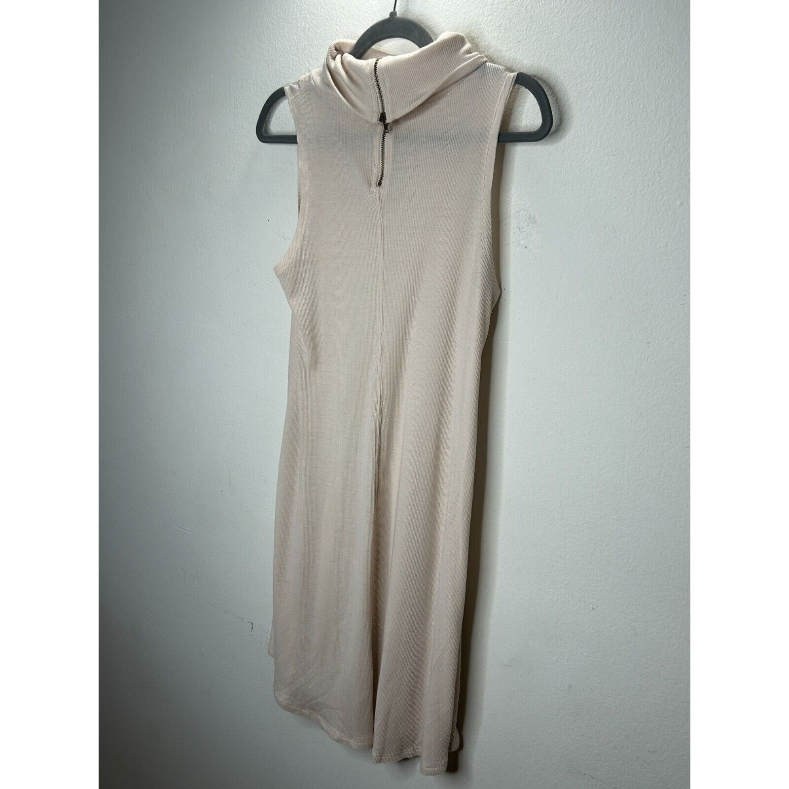 Other Hyfve Cream Mock Neck Sleeveless Knit Back Zip Dress Size S / US 4 / IT 40 - 5 Thumbnail