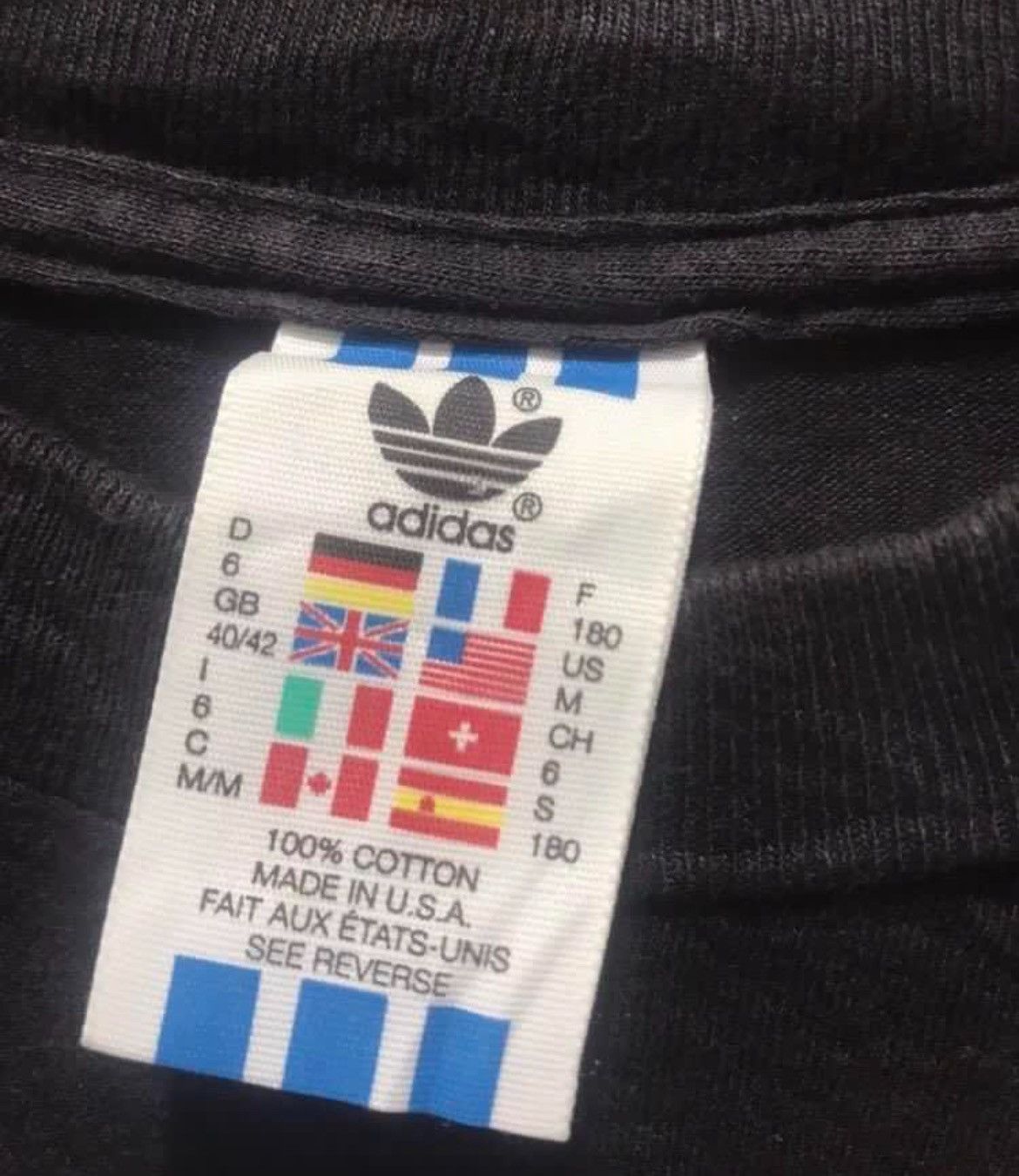 Adidas × Vintage '90s Adidas Trefoil Vintage Tee Size US M / EU 48-50 / 2 - 5 Thumbnail