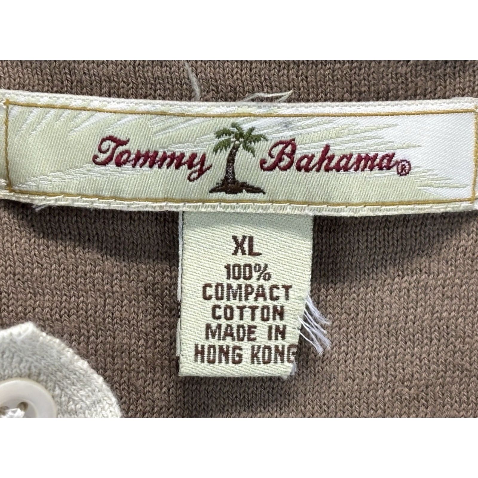 Tommy Bahama VINTAGE Tommy Bahama Sweater Shirt Men XL Argyle Lightweight Preppy Tan Brown Knit Pullover 1990s Mens Size US XL / EU 56 / 4 - 4 Thumbnail