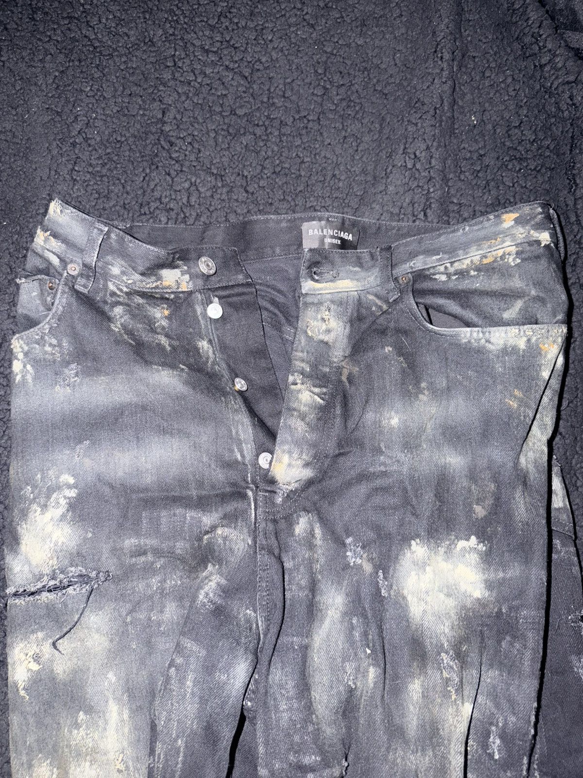 Balenciaga Balenciaga destroyed mud denim Size US 32 / EU 48 - 7 Thumbnail