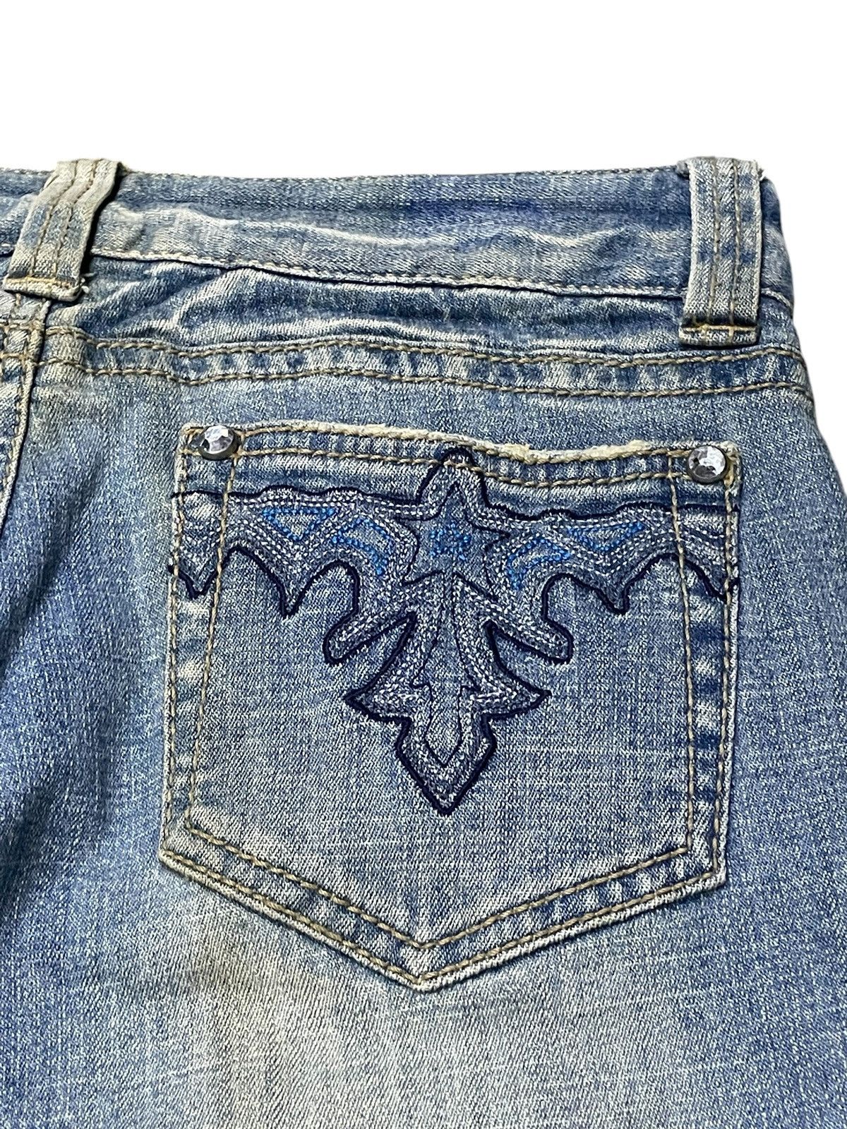 Shellac × Tornado Mart Tornado Mart Style Japanese Brand Flared Tribal Pocket Jeans Size US 28 / EU 44 - 14 Thumbnail