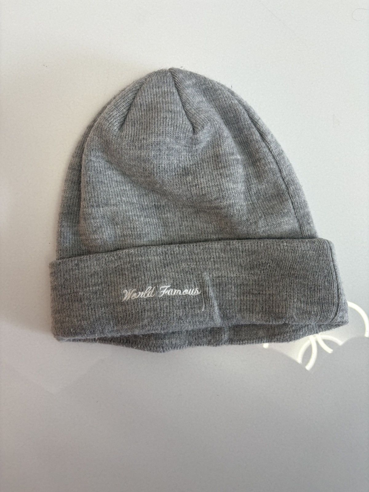 New Era × Supreme Supreme new era box logo beanie (FW17) Heather Gray Size ONE SIZE - 2 Thumbnail