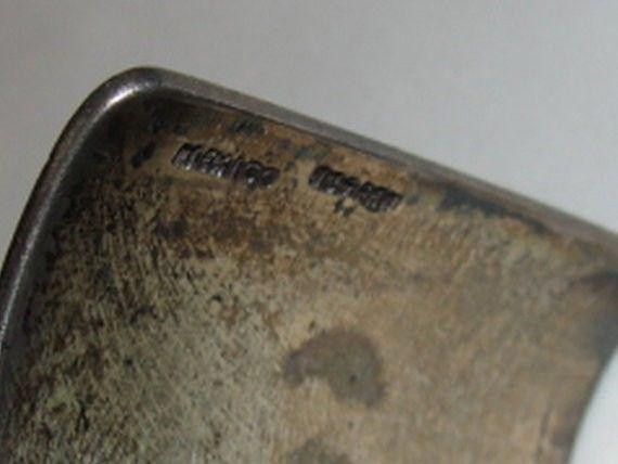 Designer Sterling Silver Etched Massive Mexican Cuff Bracelet Unisex Size ONE SIZE - 5 Thumbnail