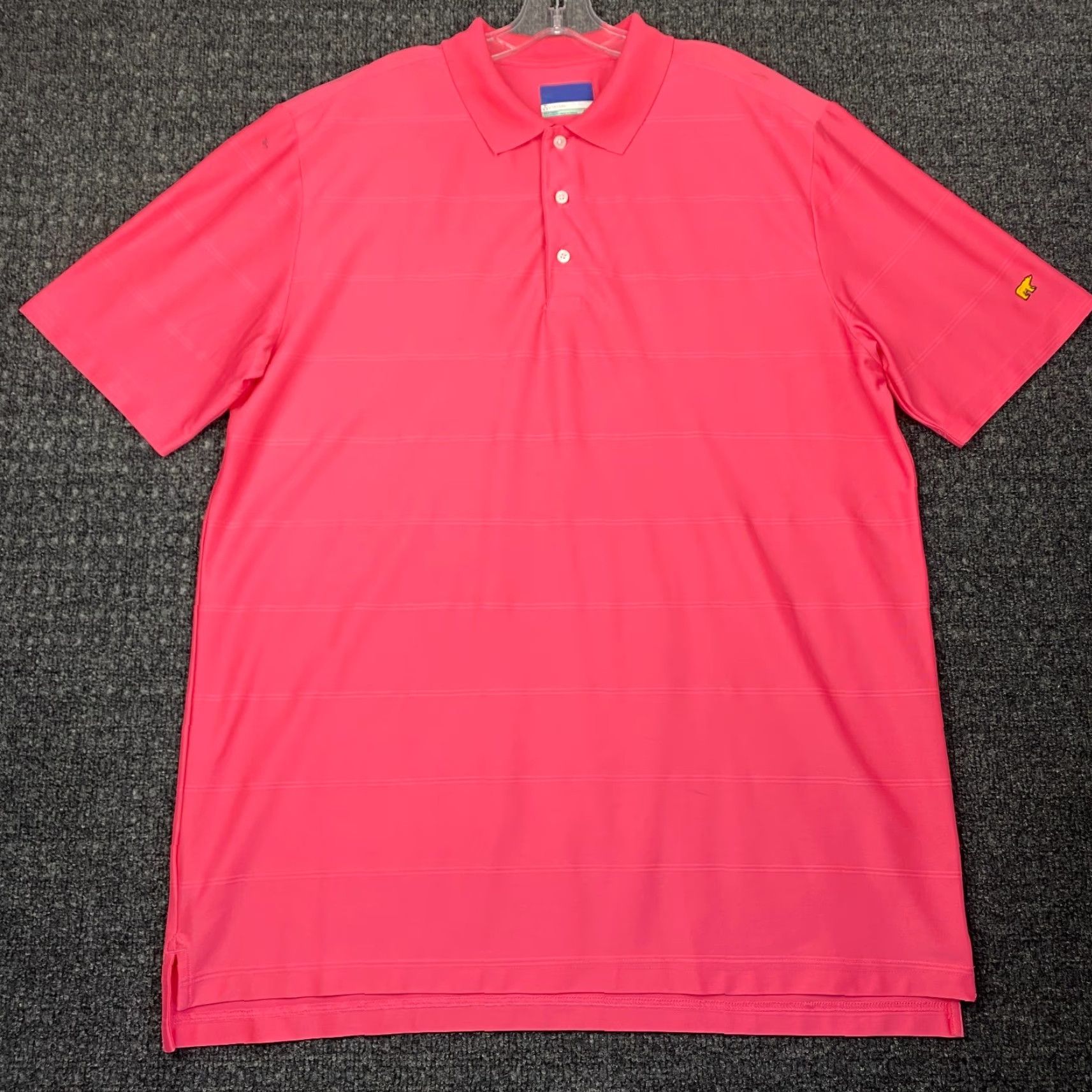 Vintage Jack Nicklaus Polo Adult XL Pink Striped Breathable Moisture Wicking Classic Sports Mens Size US XL / EU 56 / 4 - 2 Thumbnail