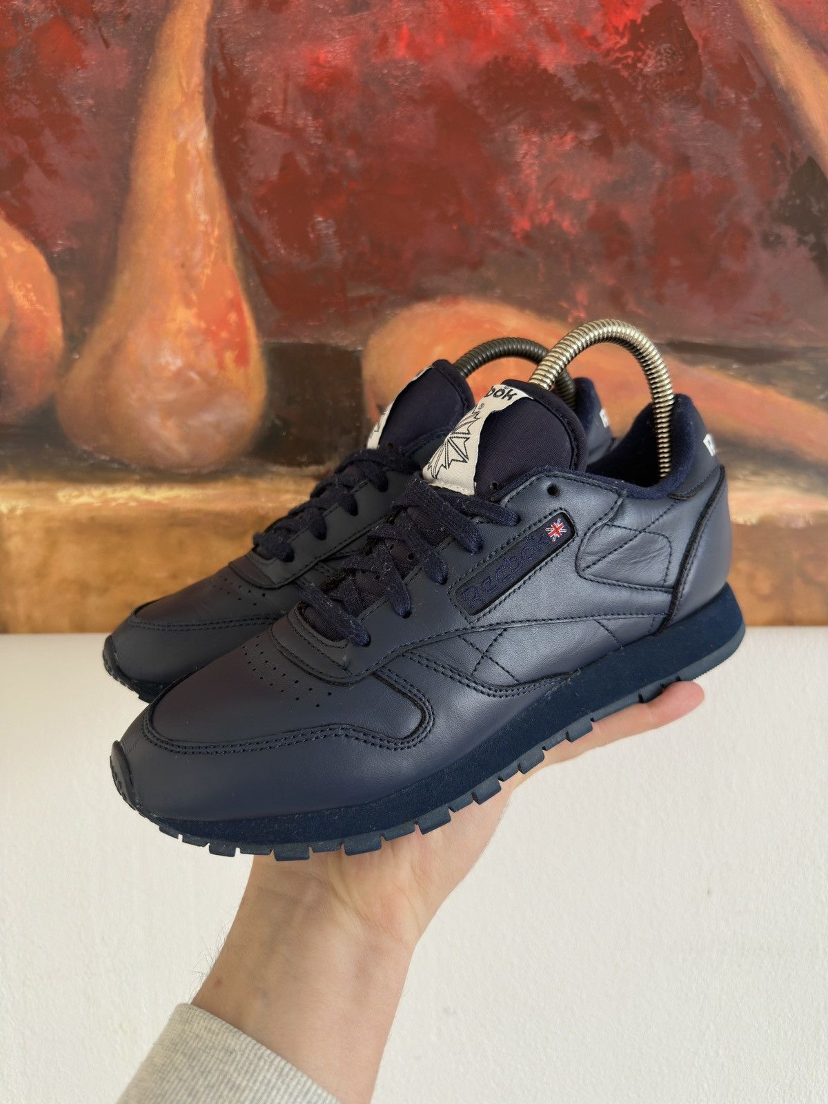 Reebok Reebok Classic Blue Leather Sneakers Size US 5.5 / IT 35.5 - 1 Thumbnail