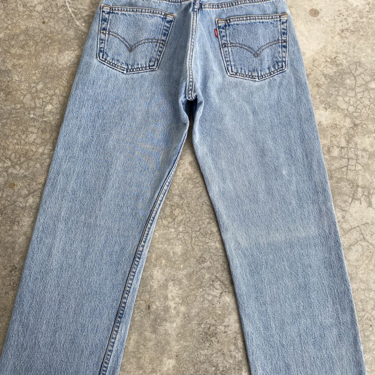 Levi's Vintage 90’s Levis 501 Faded Stonewashed Blue Denim Jeans Size US 28 / EU 44 - 11 Thumbnail