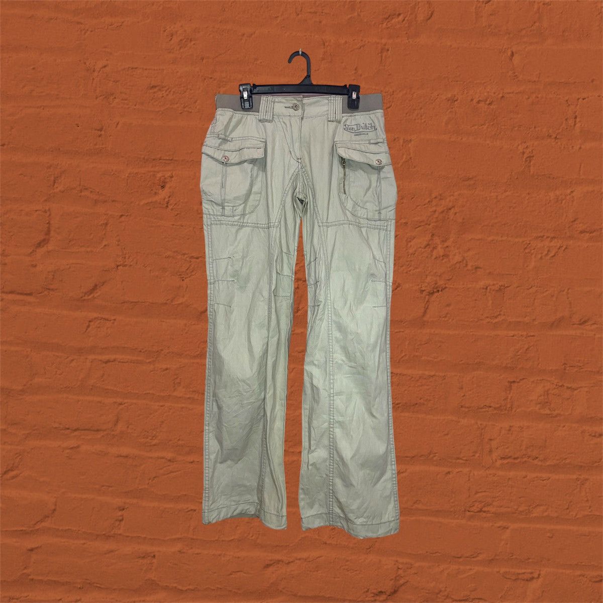 Designer × Von Dutch Von dutch women's grey trousers Size 32" / US 10 / IT 46 - 1 Thumbnail