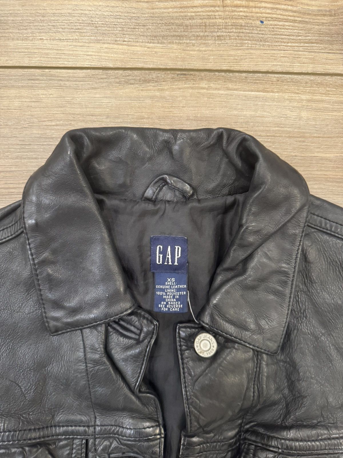 Gap × Vintage Vintage gap leather jacket Size US XS / EU 42 / 0 - 3 Thumbnail