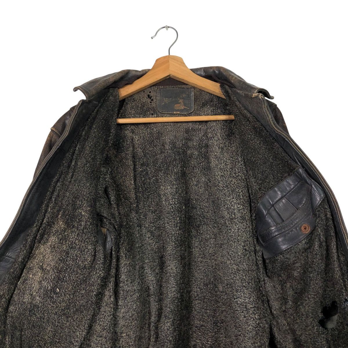 Aero Leathers 🔥TRUE VINTAGE 80’s LEATHER JACKET BLANKET RIDER HORSE Size US M / EU 48-50 / 2 - 15 Thumbnail