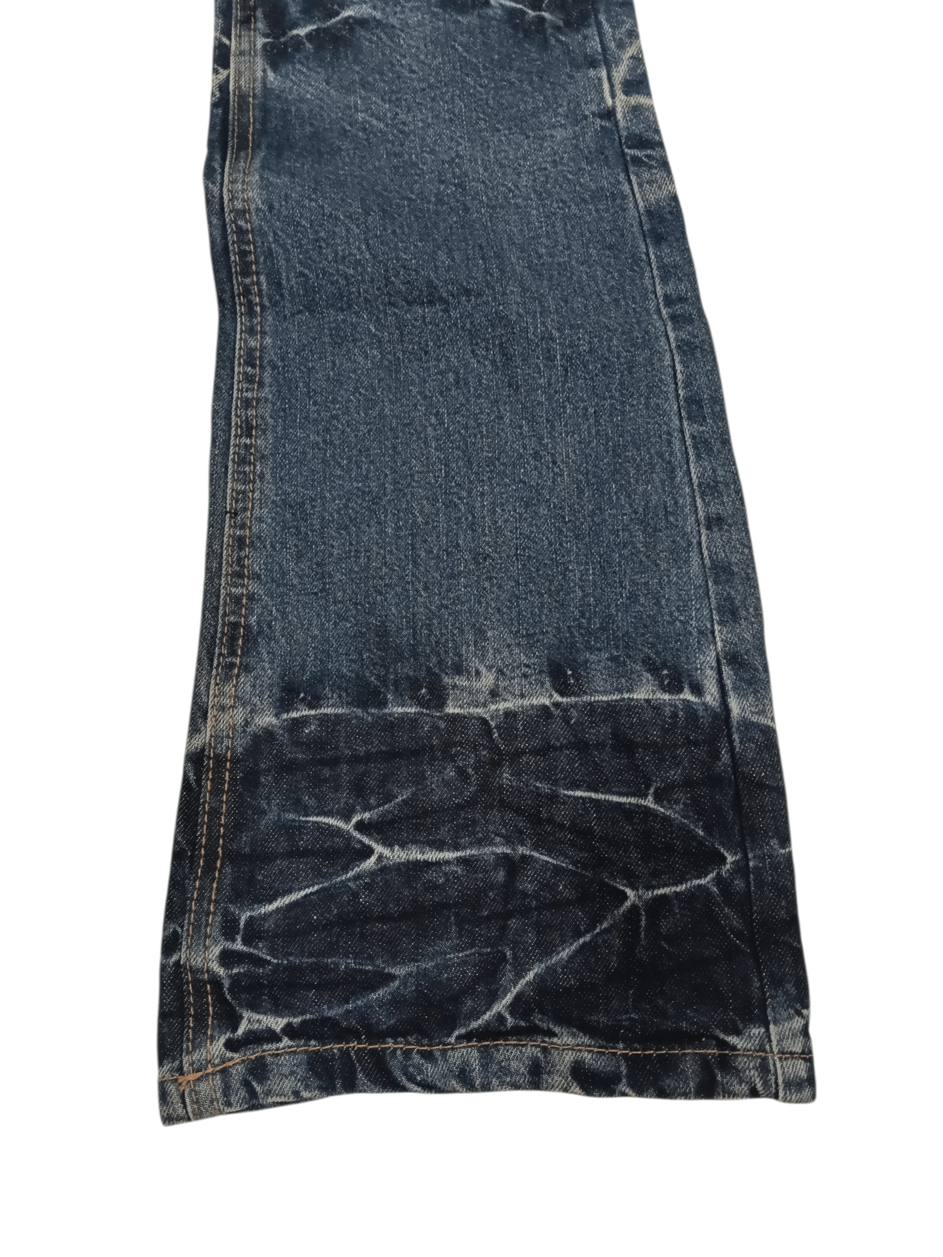 Japanese Brand 💥 Black Baccara Bootcut Clawmark Honeycomb Flared Denim 💥 Size US 32 / EU 48 - 4 Thumbnail