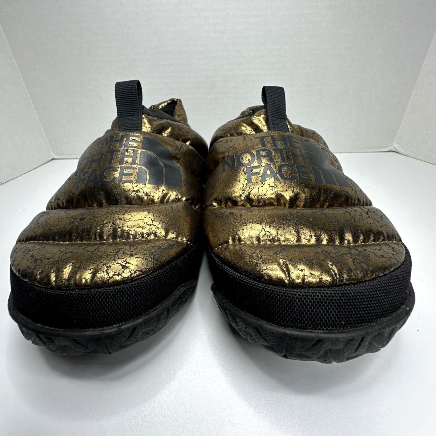 The North Face The North Face Nuptse Mule Slippers WOMEN'S Gold/Black Size 6 Slipper Slip On Puffy Shoes Size S / US 4 / IT 40 - 3 Thumbnail