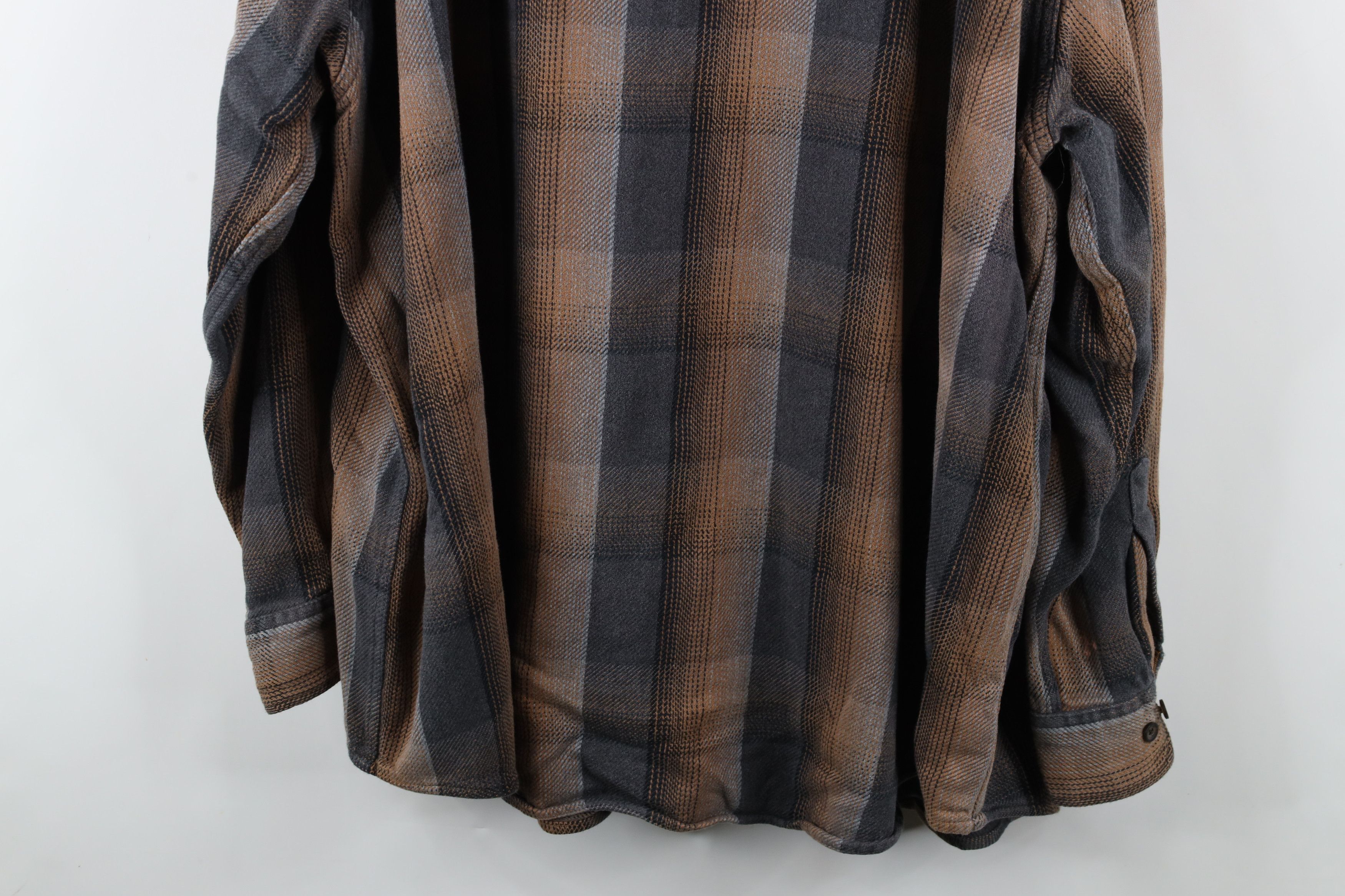 Vintage Vintage 90s Streetwear Heavyweight Button Shirt Plaid Size US XXL / EU 58 / 5 - 14 Thumbnail