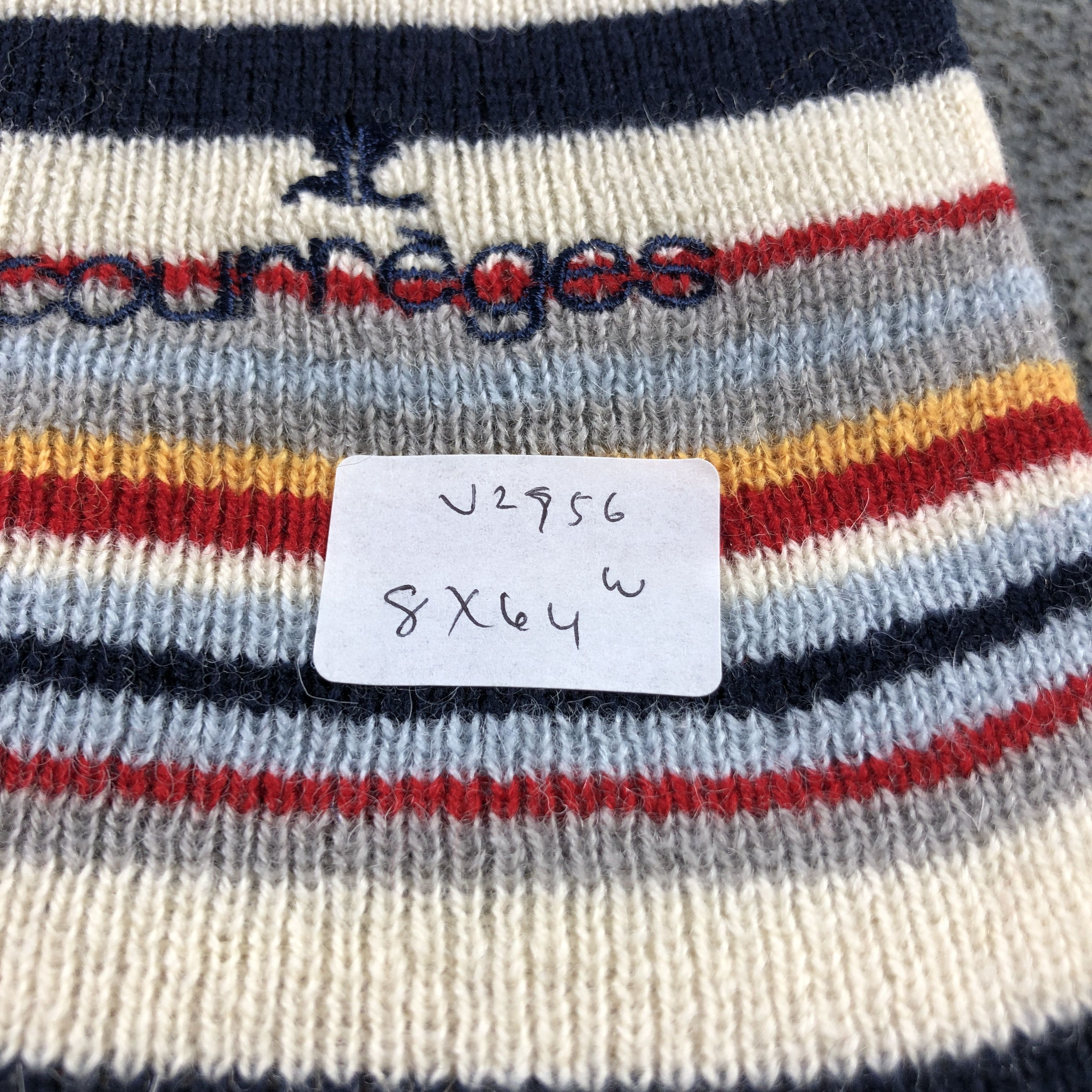 Courreges Courreges Striped Wool Scarf Muffler V2956 Size ONE SIZE - 17 Thumbnail