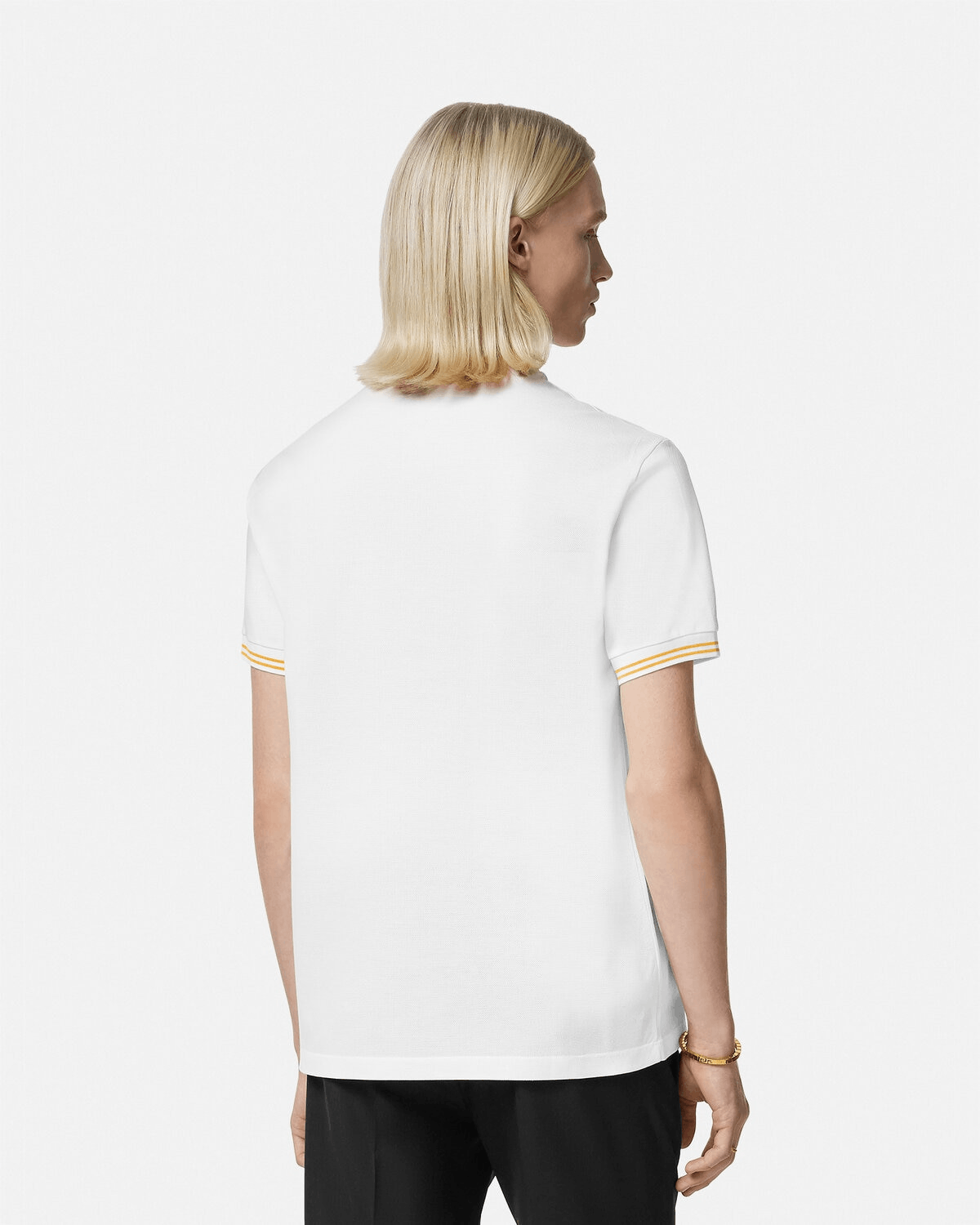 Designer Men’s White Polo Shirt Size US L / EU 52-54 / 3 - 3 Thumbnail