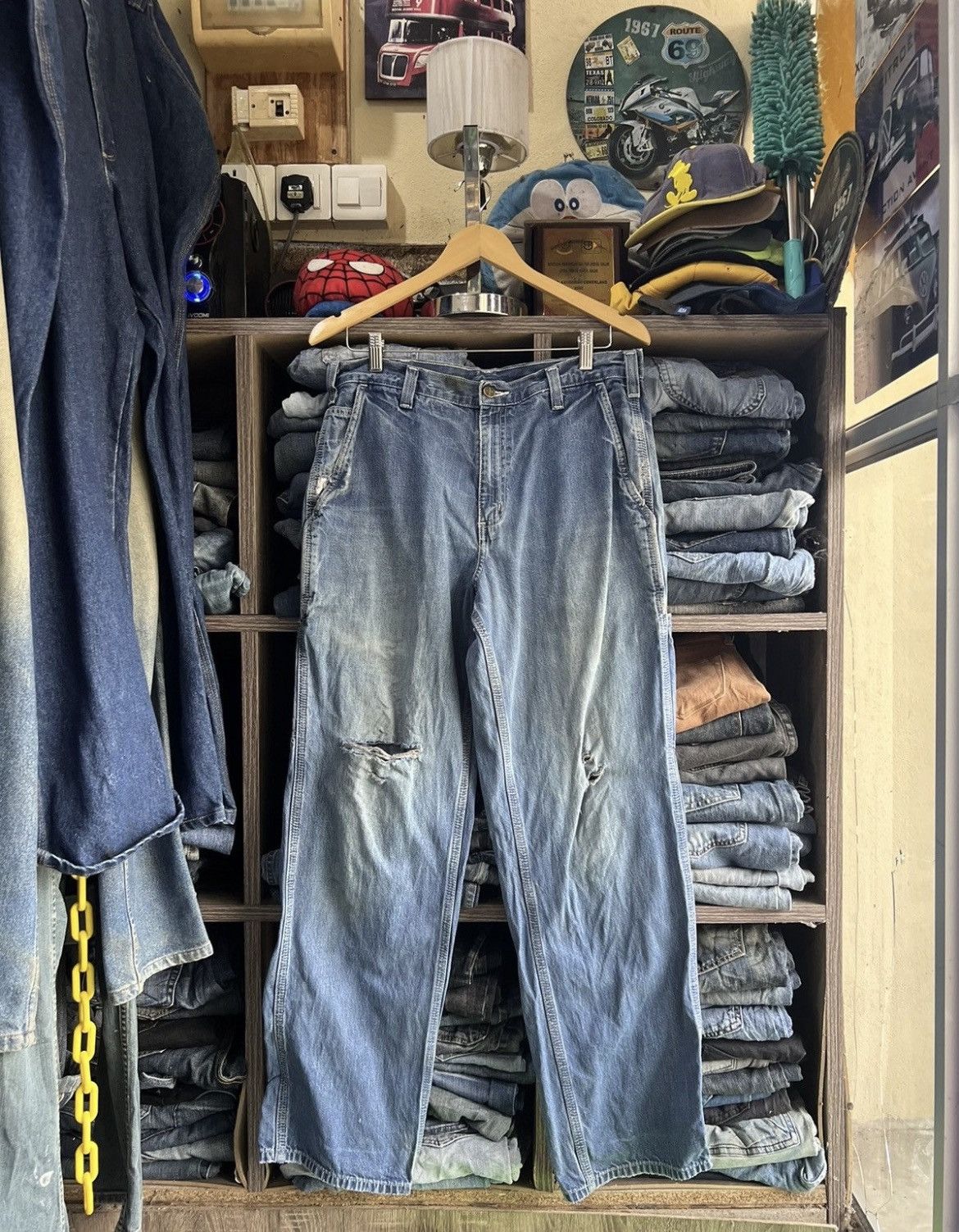 Carhartt 🔥Very Rare Vintage Carhartt Samples Carpenter Pant Size US 33 - 3 Thumbnail