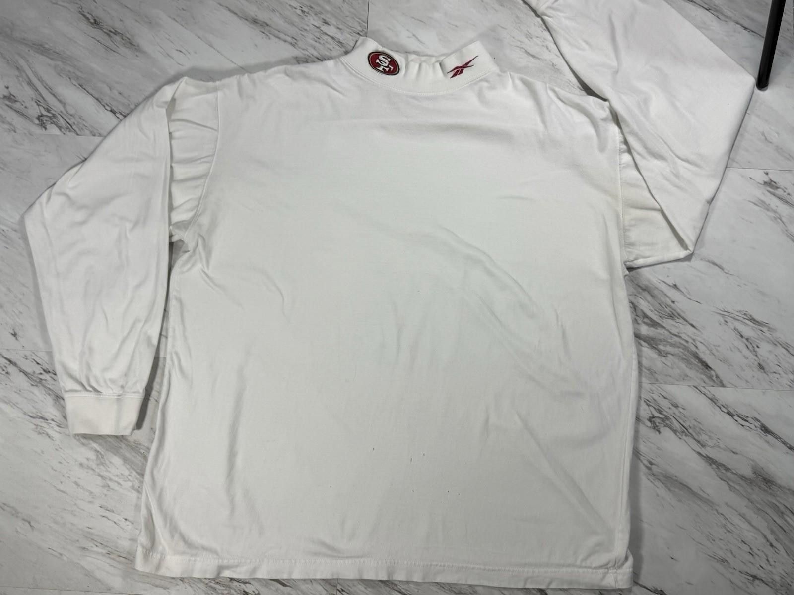 Other Vintage 49ers Reebok Mock Neck Long Sleeve NFL Pro Line #8 Size ONE SIZE - 8 Thumbnail