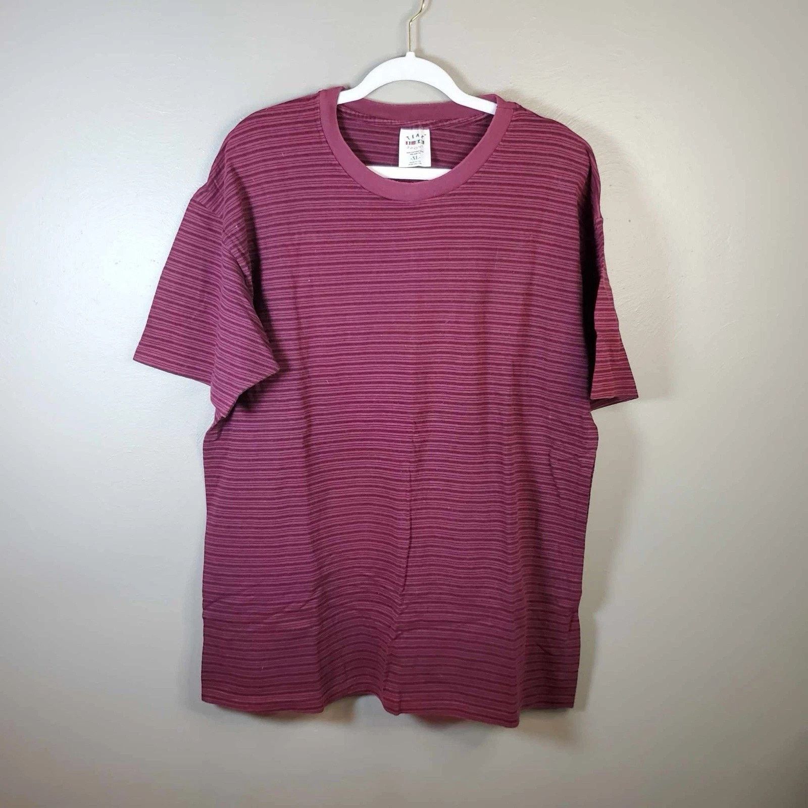 TAAKK Vintage Teak Sport T Shirt Single Stitch Made In USA Striped Size US XL / EU 56 / 4 - 1 Thumbnail
