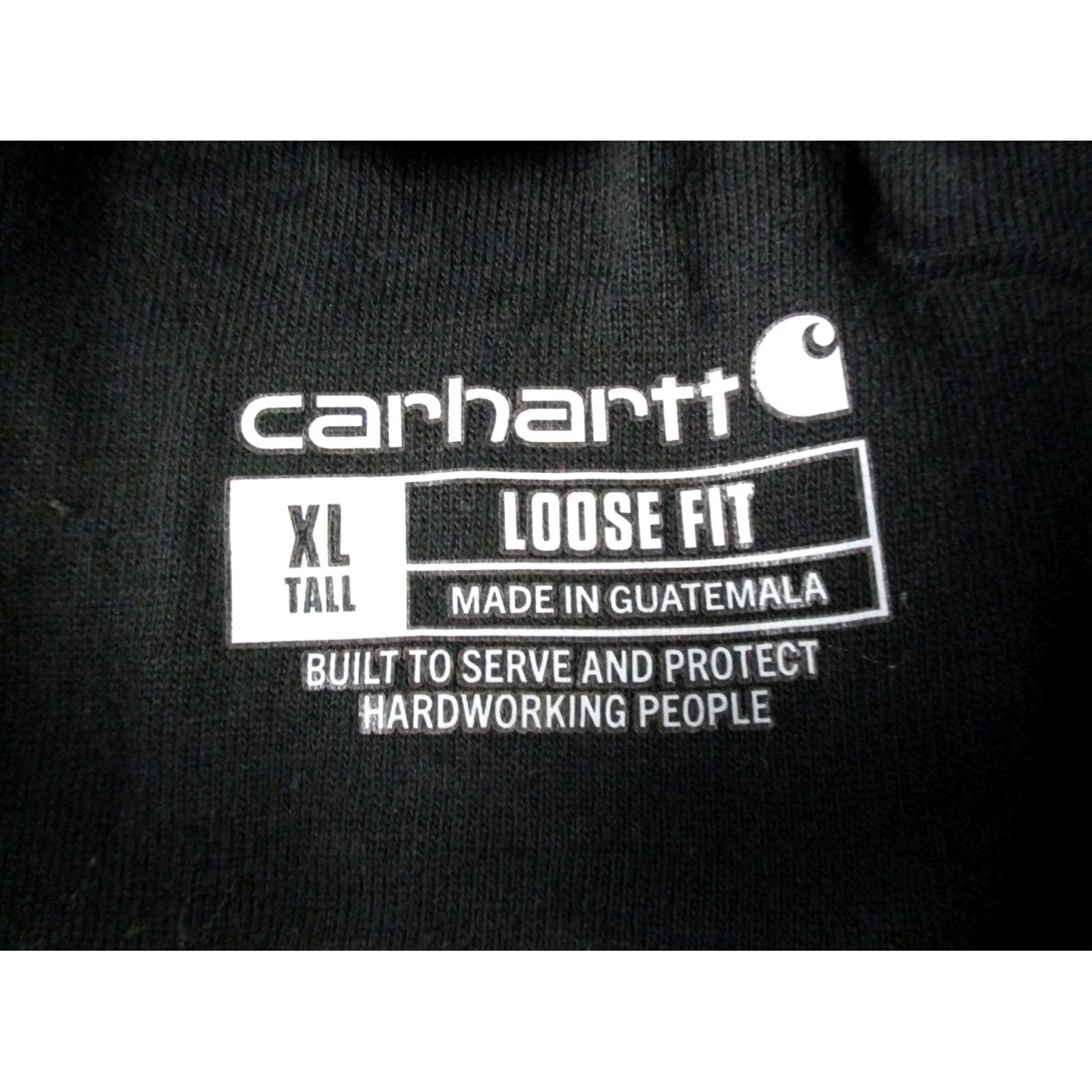 Carhartt Carhartt Hoodie Sweatshirt Mens XL Black Pullover Loose Fit Logo Hooded Pockets Thermal Shirt Category: Hoodie Size US XL / EU 56 / 4 - 7 Thumbnail