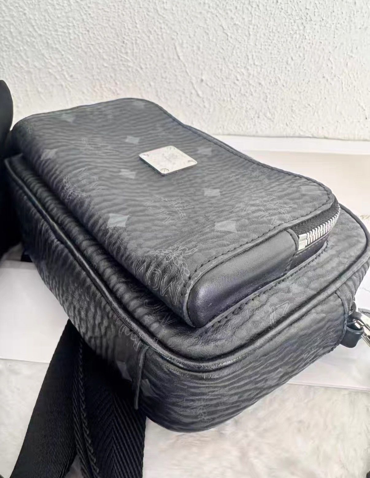 MCM MCM black monogram camera bag J38 Size ONE SIZE - 6 Thumbnail