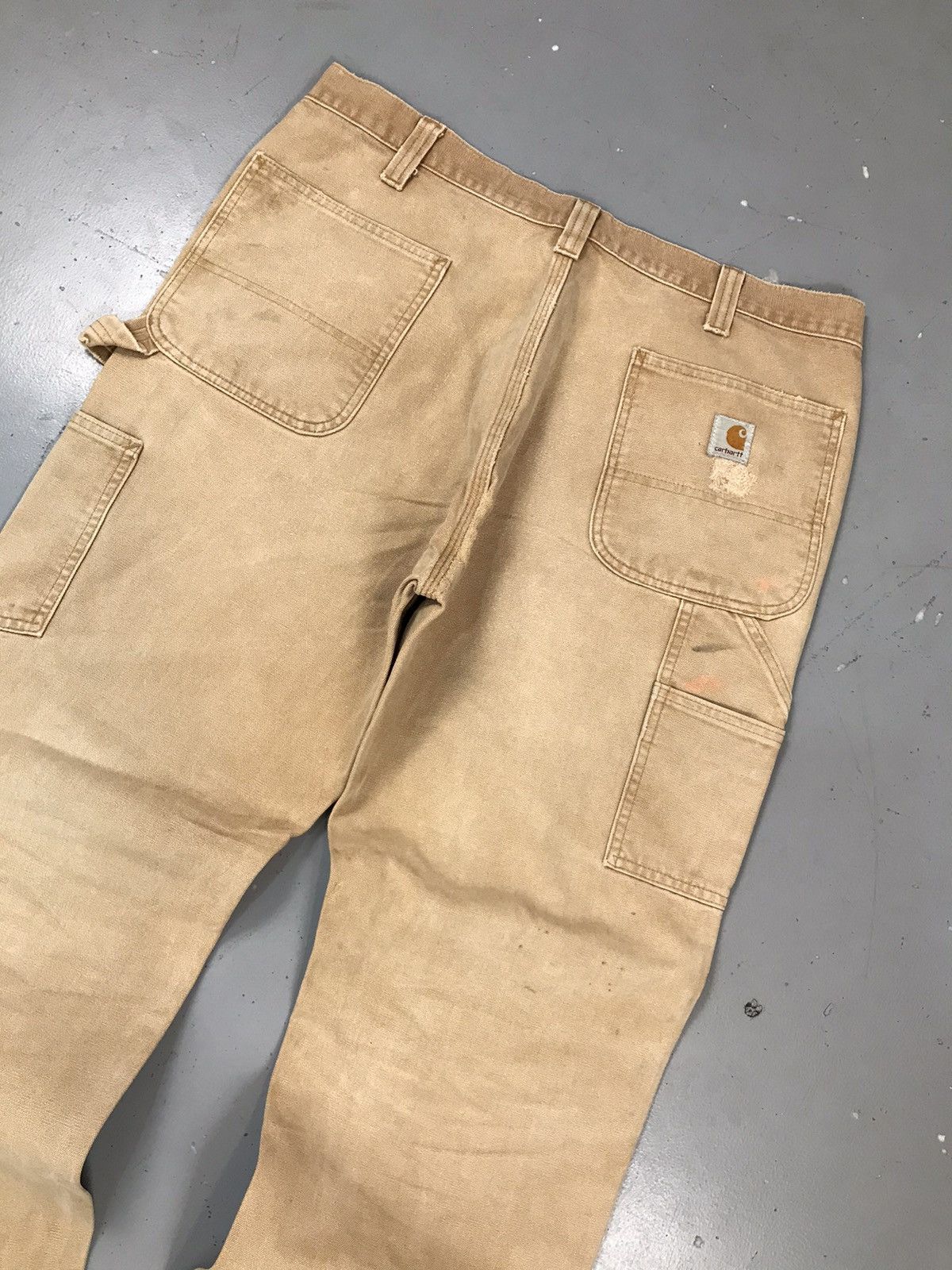 Carhartt × Vintage Vintage sunfade Carhartt b11 BRN double knee denim Size US 36 / EU 52 - 11 Thumbnail