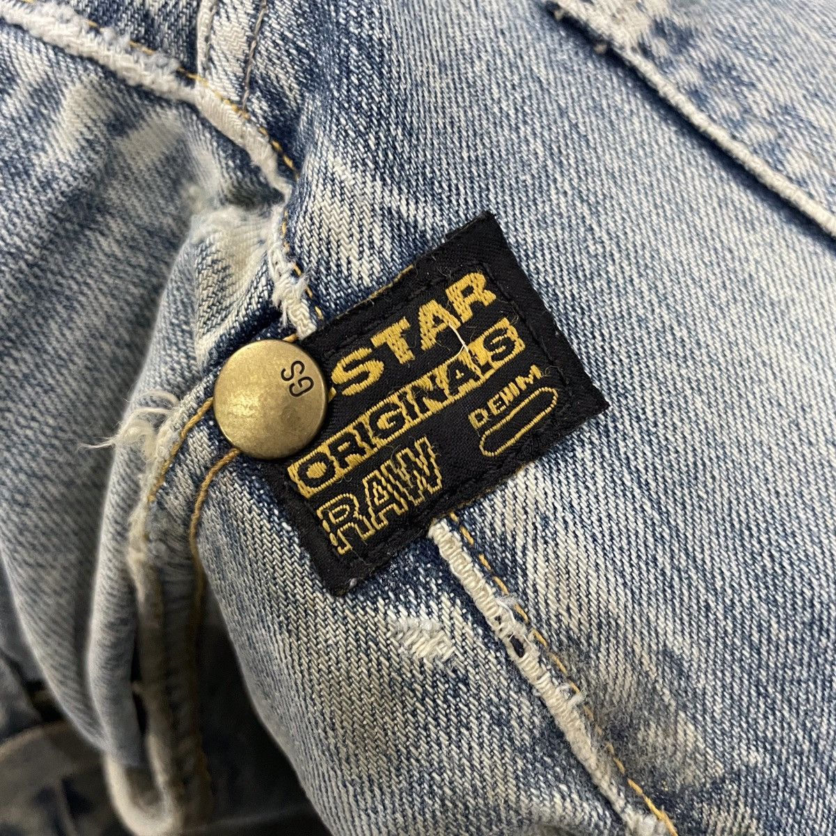 G-Star Vintage G Star Raw Distressed Denim Size US 31 - 6 Thumbnail
