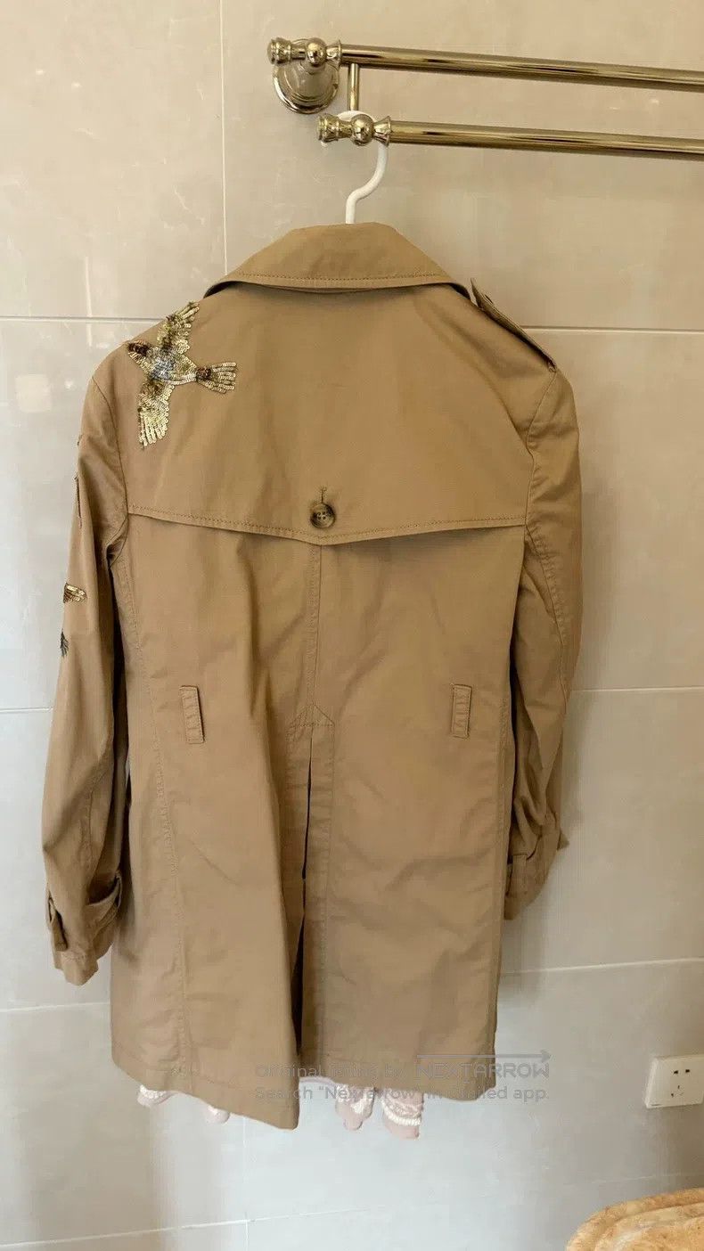 Valentino Valentino Swallow embroidered heavy work trench coat Size XS / US 0-2 / IT 36-38 - 3 Thumbnail