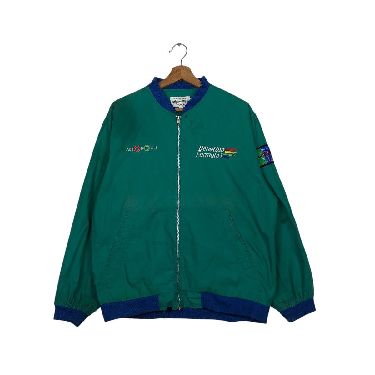 Japanese Brand 🔥VINTAGE BOMBER JACKET BENETTON FORMULA LTD AUTOPOLIS Size US L / EU 52-54 / 3 - 3 Thumbnail