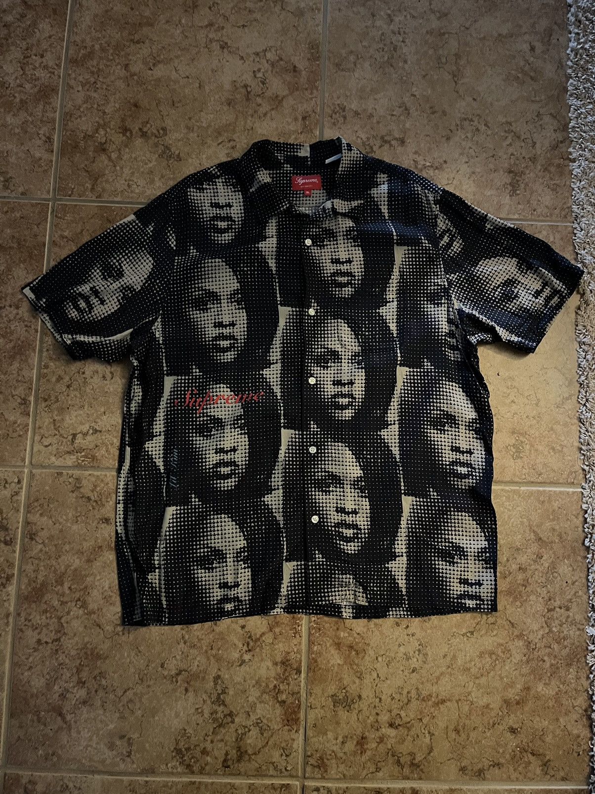 Pre-owned Supreme Ss22  Lil Kim S/s Button Up In Tan