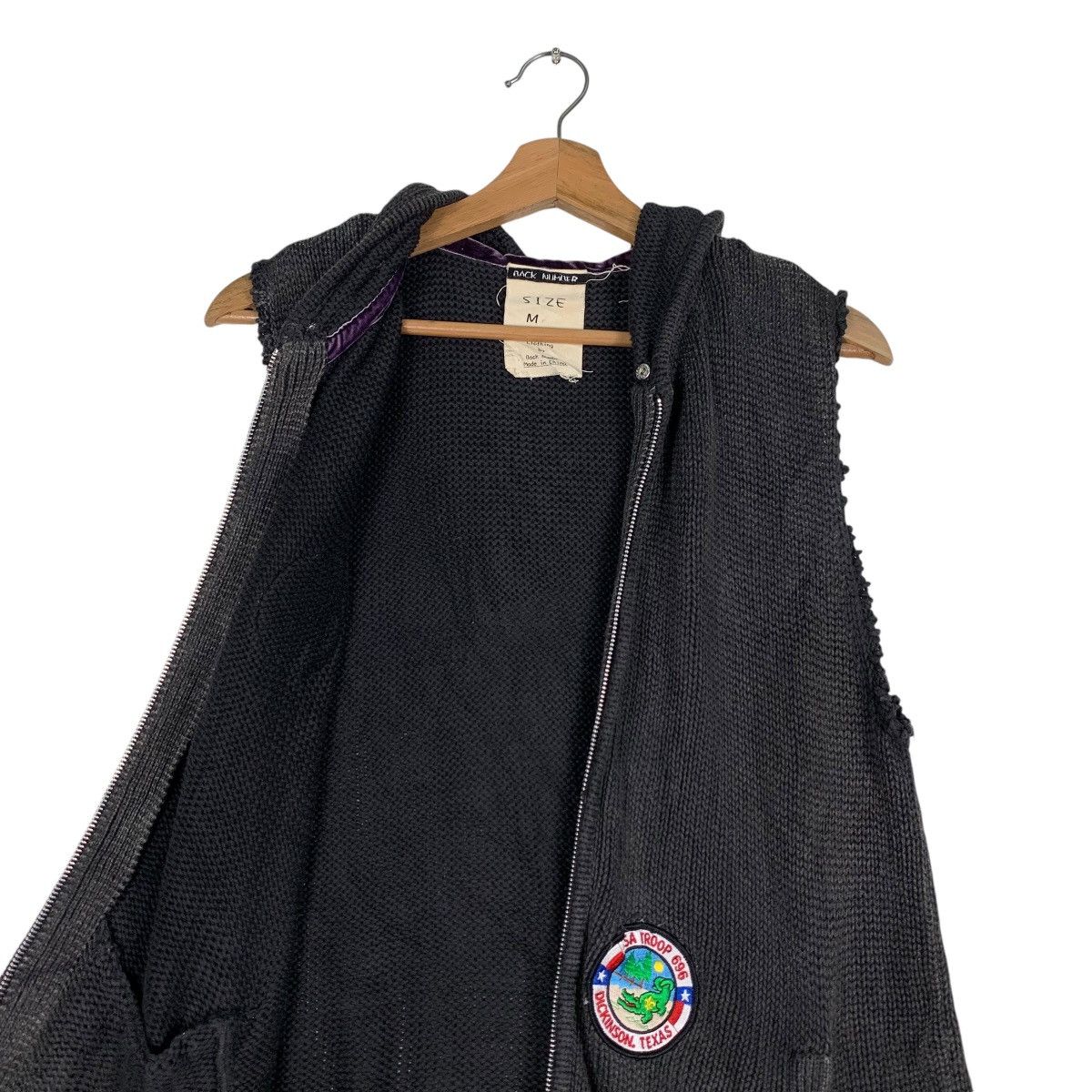 Japanese Brand BACK NUMBER Sleeveless Zipper Hoodies Vest #1227-C55 Size US M / EU 48-50 / 2 - 11 Thumbnail