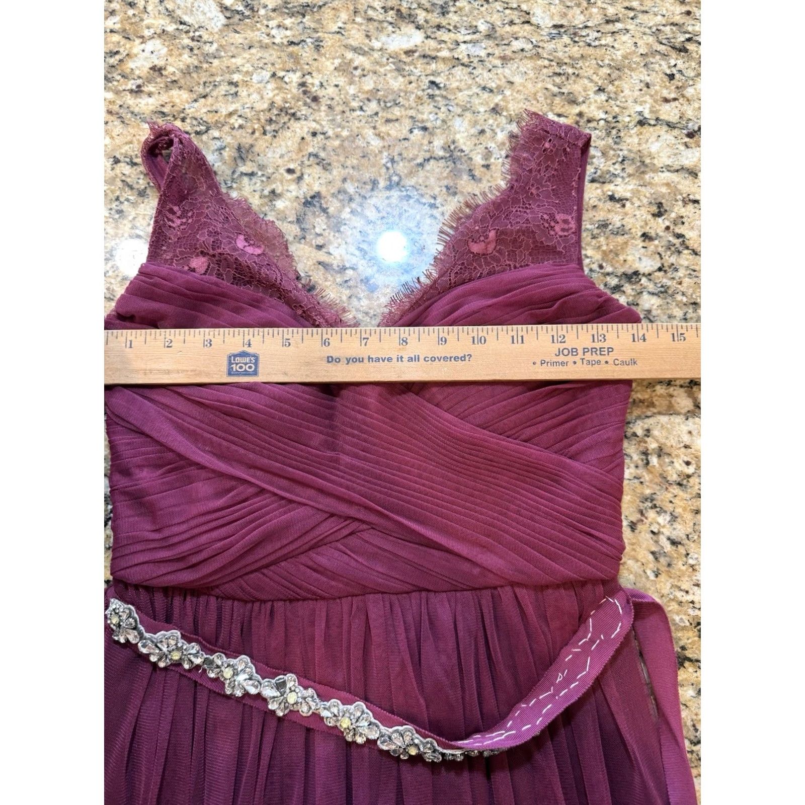 Anthropologie VINTAGE Anthropologie x BHLDN Hitherto Fleur maxi Dress gown wine wedding guest Size 0 Sleeveless Red Wedding Womens Ballet Size XS / US 0-2 / IT 36-38 - 4 Thumbnail