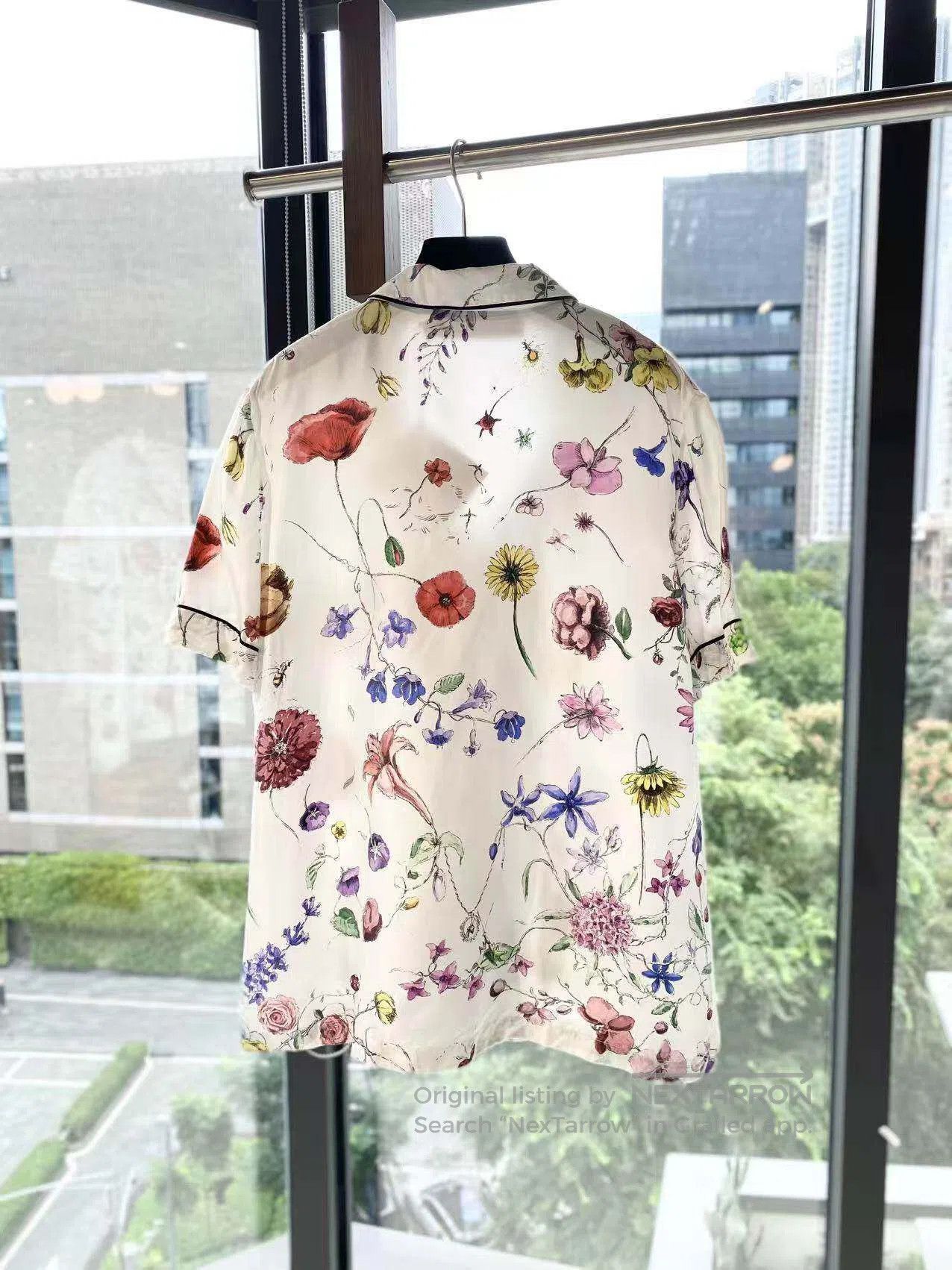 Dior Dior Floral embroidered short-sleeved shirt| Size XS / US 0-2 / IT 36-38 - 3 Thumbnail