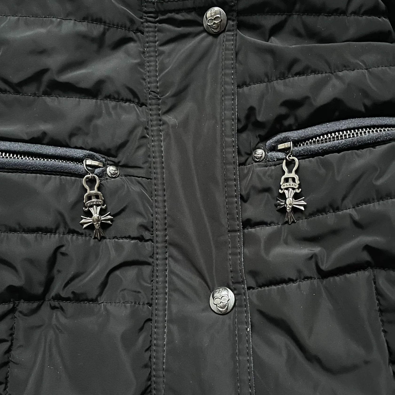 Philipp Plein Philipp Plein 2010's No Hood Puffer Jacket Size XL / US 12-14 / IT 48-50 - 2 Thumbnail