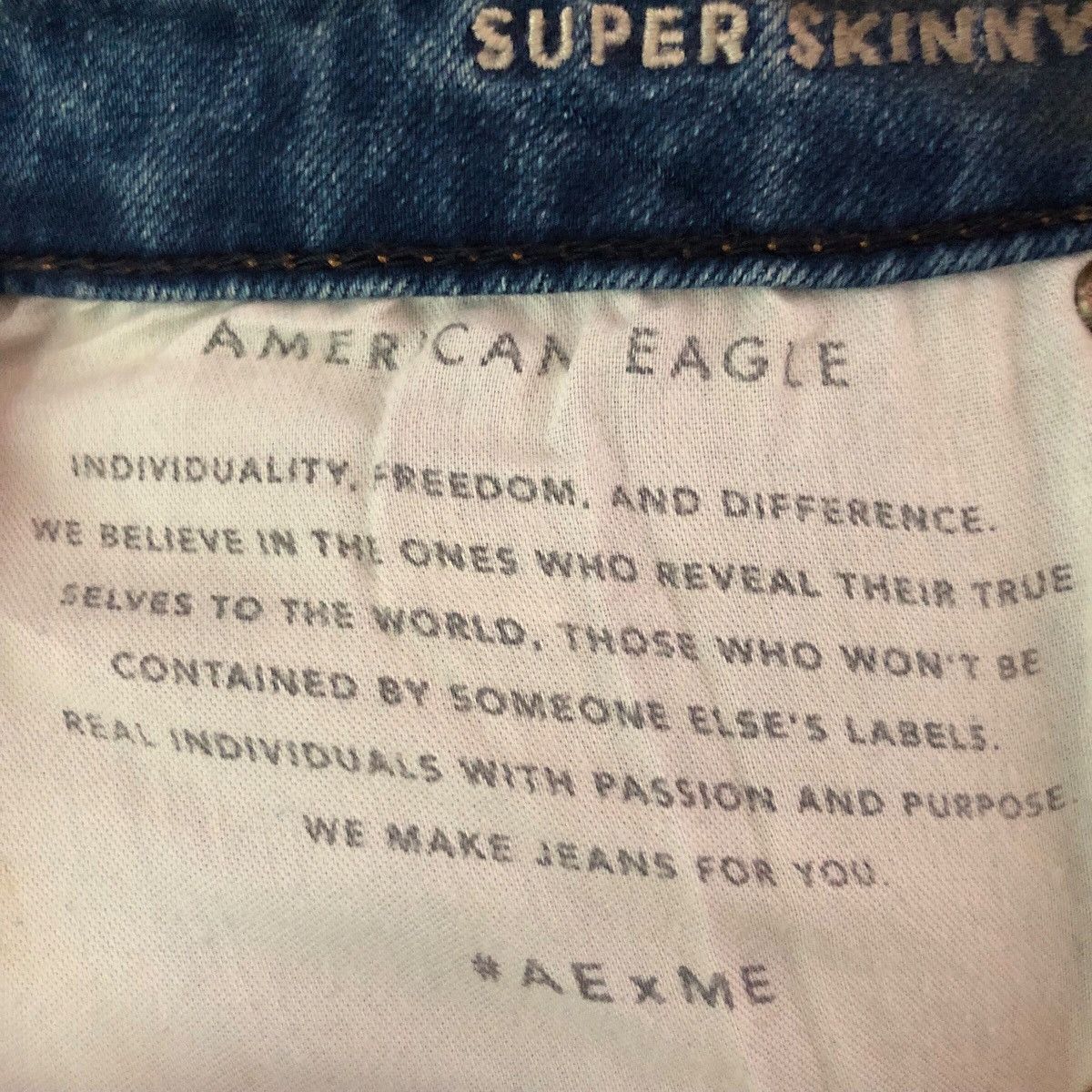 American Eagle Outfitters Vintage American Eagle Denim Jeans Size US 31 - 10 Thumbnail