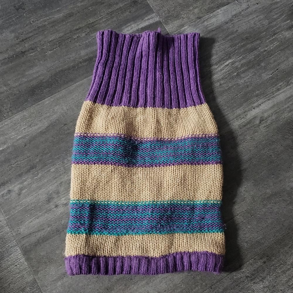 Designer Multicolored PETCO Dickens' Dog Sweater Size ONE SIZE - 1 Thumbnail