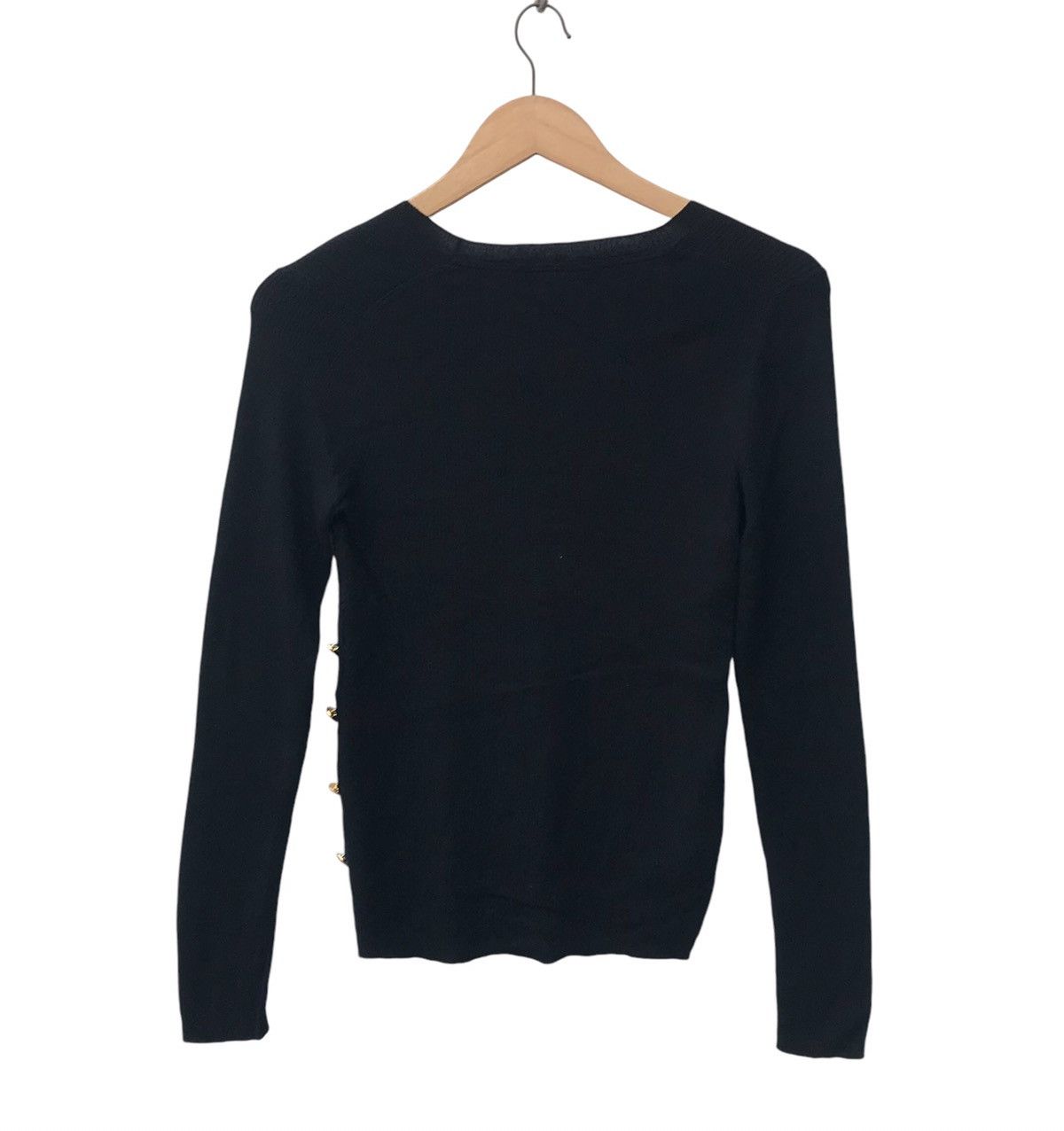Sonia Rykiel Sonia Rykiel Black Longsleeve Shirt Size XS / US 0-2 / IT 36-38 - 5 Thumbnail