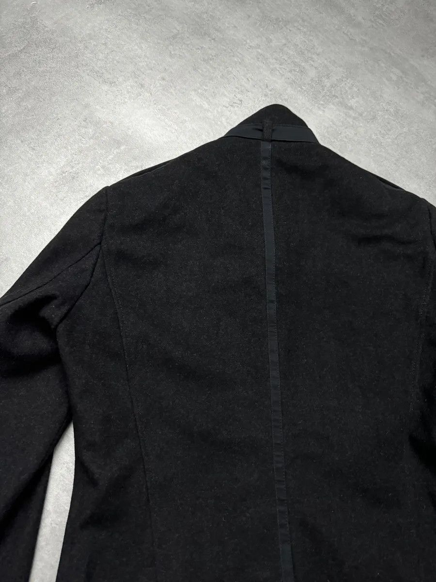 Moschino 2000s Moschino Imperial Black Utilitarian Wool Trench Coat Size US M / EU 48-50 / 2 - 8 Thumbnail